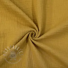 Kaksinkertainen harsokangas/musliini dark ochre