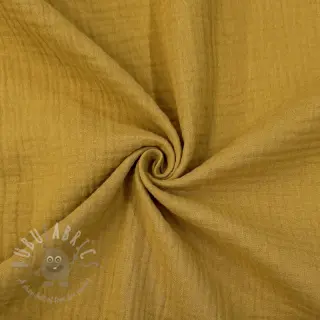 Kaksinkertainen harsokangas/musliini dark ochre