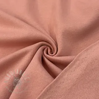 Teplákovina počesaná faded coral