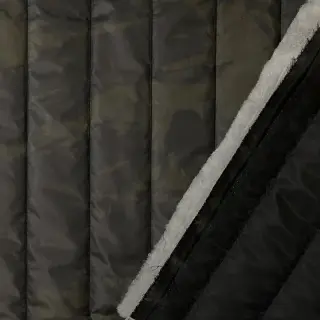 Prešívaná látka Camouflage army green