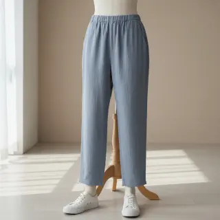 Ľan predpraný STONEWASHED PREMIUM cloud blue