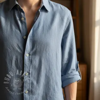 Esipesty pellava STONEWASHED PREMIUM cloud blue