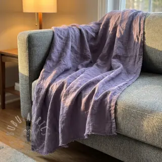Esipesty pellava STONEWASHED PREMIUM lavender