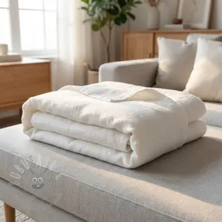 Esipesty pellava STONEWASHED PREMIUM white