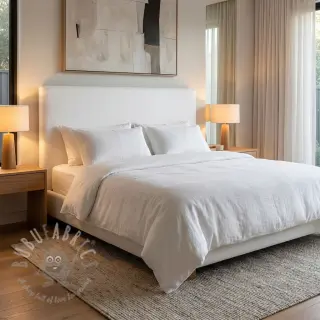 Esipesty pellava STONEWASHED PREMIUM white