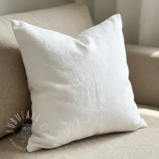 Esipesty pellava STONEWASHED PREMIUM white
