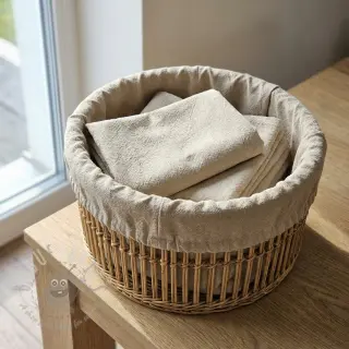 Esipesty pellava STONEWASHED PREMIUM sand