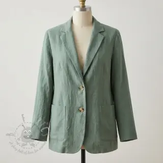 Esipesty pellava STONEWASHED PREMIUM dark mint