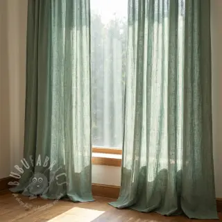 Esipesty pellava STONEWASHED PREMIUM dark mint