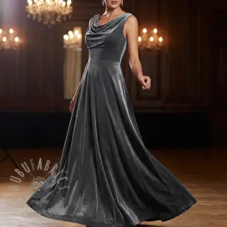 Sametti VELVET STRETCH dark grey