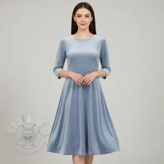Sametti VELVET STRETCH light blue
