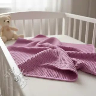 Puuvilla vohvelisidoksella pink