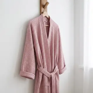 Bavlna s vaflovou väzbou lilac