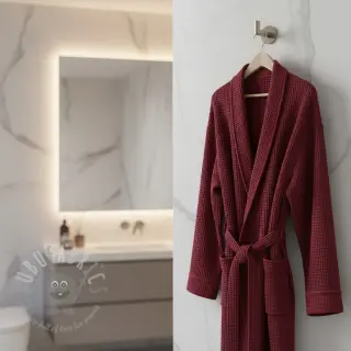 Puuvilla vohvelisidoksella bordeaux