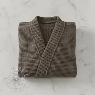 Puuvilla vohvelisidoksella anthracite