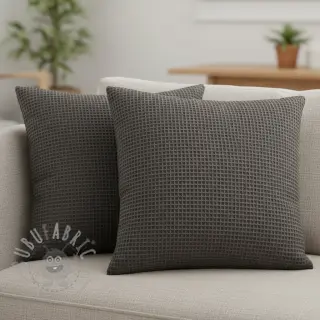 Puuvilla vohvelisidoksella anthracite