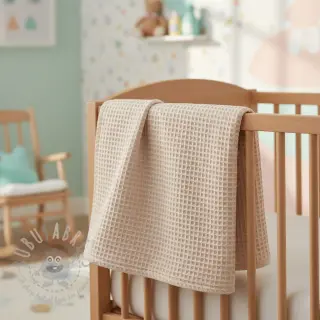 Puuvilla vohvelisidoksella light beige