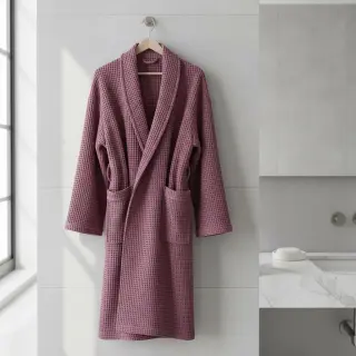 Bavlna s vaflovou väzbou mauve
