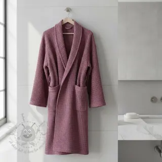 Puuvilla vohvelisidoksella mauve