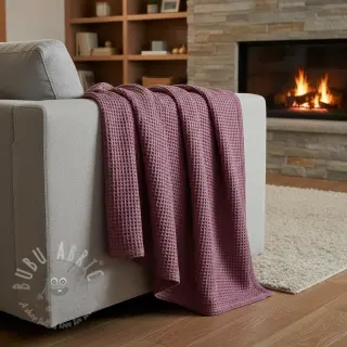 Puuvilla vohvelisidoksella mauve