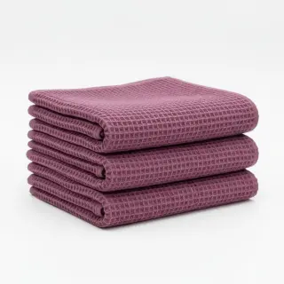 Bavlna s vaflovou väzbou mauve