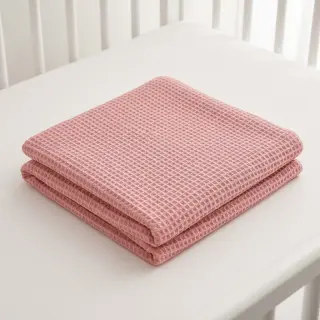 Bavlna s vaflovou väzbou rose