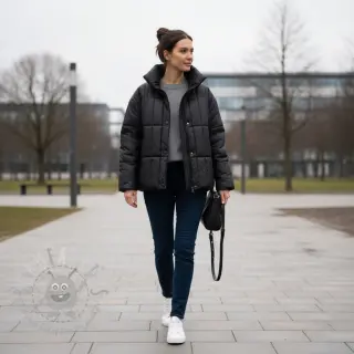 Tikattu kangas Classic black