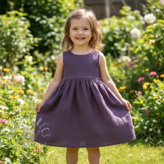Esipesty pellava 170 g aubergine