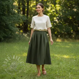 Esipesty pellava 170 g army green