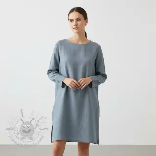 Esipesty pellava 170 g ocean green