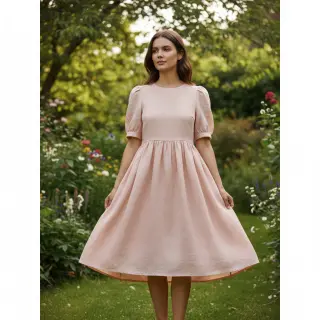Ľan predpraný 170 g light rose