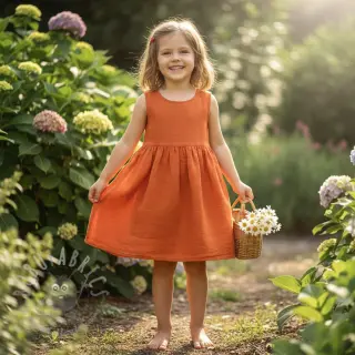 Esipesty pellava orange