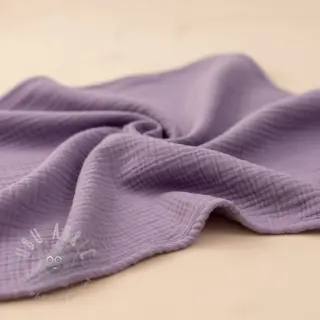 Kaksinkertainen harsokangas/musliini dark lilac