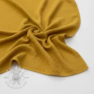 Kaksinkertainen harsokangas/musliini dark ochre