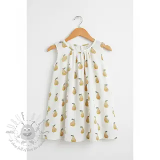 Kaksinkertainen harsokangas/musliini Pears design B digital print