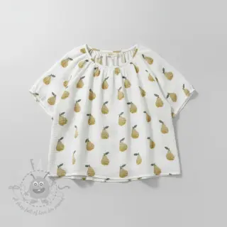Kaksinkertainen harsokangas/musliini Pears design B digital print