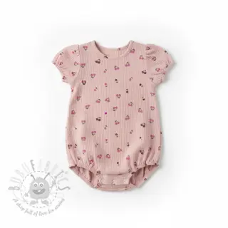 Kaksinkertainen harsokangas/musliini Fruits cherry soft rose
