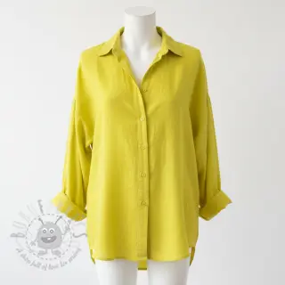 Kaksinkertainen harsokangas/musliini Vintage neon yellow