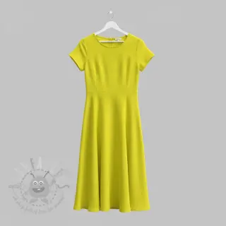 Kaksinkertainen harsokangas/musliini Vintage neon yellow