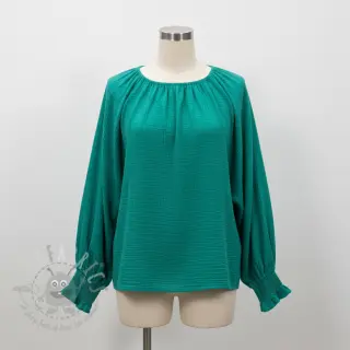 Kaksinkertainen harsokangas/musliini dark teal