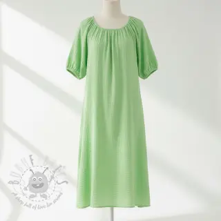 Kaksinkertainen harsokangas/musliini light lime ORGANIC