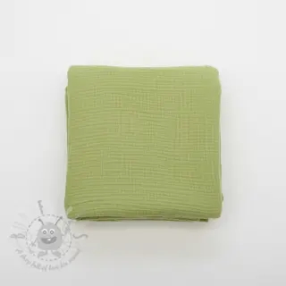 Kaksinkertainen harsokangas/musliini old lime ORGANIC