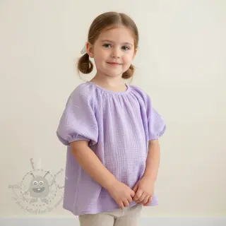 Kaksinkertainen harsokangas/musliini bright violet ORGANIC