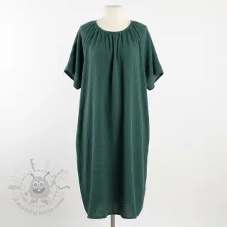 Kaksinkertainen harsokangas/musliini old green ORGANIC