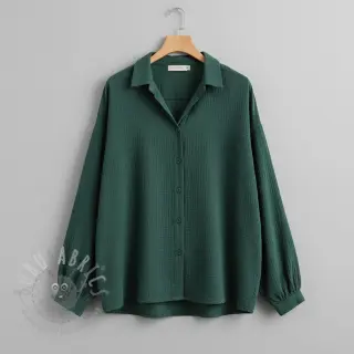 Kaksinkertainen harsokangas/musliini old green ORGANIC
