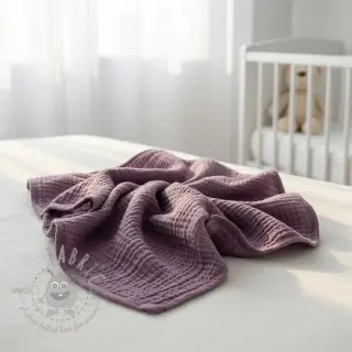 Kaksinkertainen harsokangas/musliini lilac ORGANIC