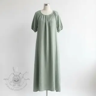Kaksinkertainen harsokangas/musliini dark mint ORGANIC