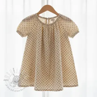 Kaksinkertainen harsokangas/musliini Bohemian SIMPLY NATURAL digital print ORGANIC