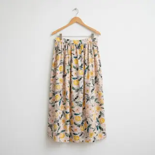Dvojitá gázovina/mušelín Fresh lemons digital print