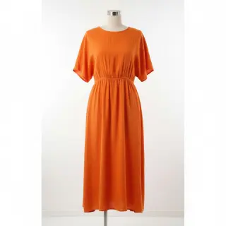 Dvojitá gázovina/mušelín NEON ORANGE ORGANIC